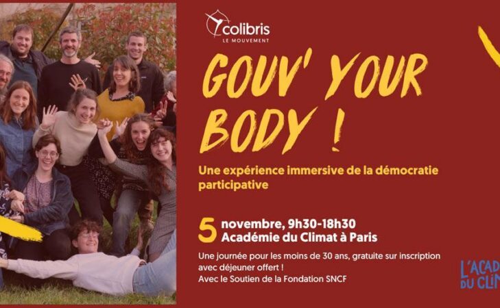 « Gouv your body ! » Une rencontre Jeunes sur la démocratie, le 5 novembre