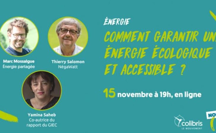 Rediffusion de la webconférence « Comment garantir une énergie écologique et accessible ? »