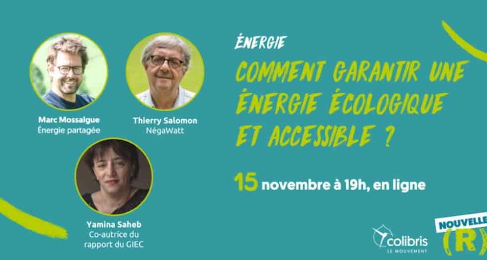 Rediffusion de la webconférence « Comment garantir une énergie écologique et accessible ? »
